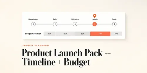 Product Launch Pack Timeline Budget generated by gpt