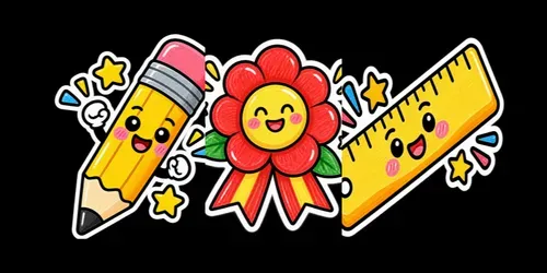 Cute Education Sticker Cliparts generated by chatgpt-image