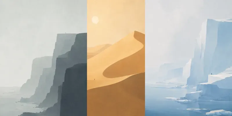 Echoform Terrain Wall Art generated by undefined