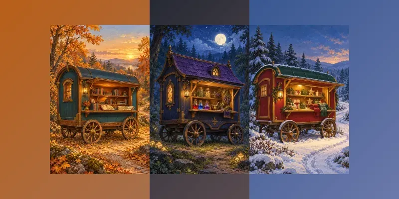 Cozy Fantasy Shop Wagons