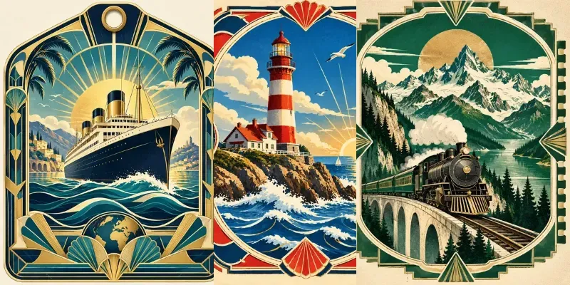 Deco Travel Luggage Labels
