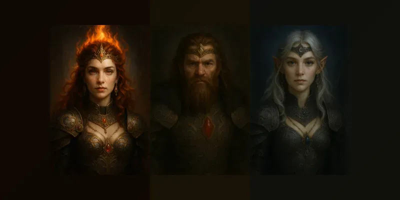 Fantasy Character Portraits generated by undefined