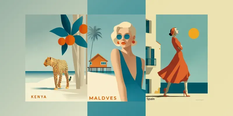Vector Travel Illustration Packs generated by undefined