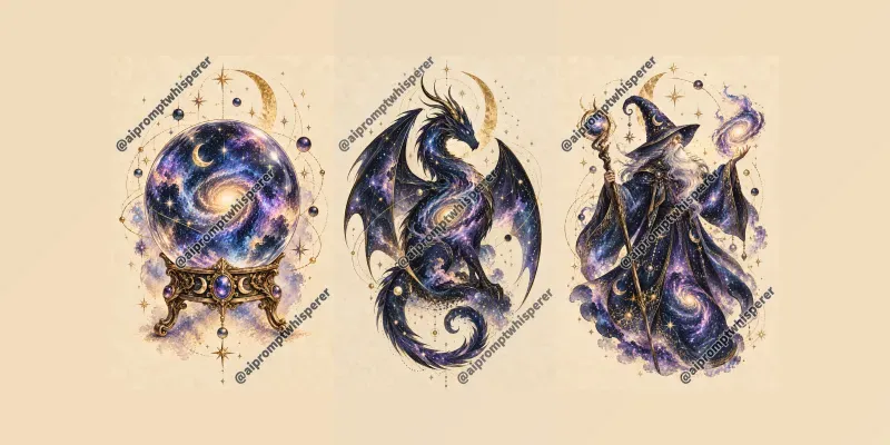 Elegant Cosmic Art Print Free Sample