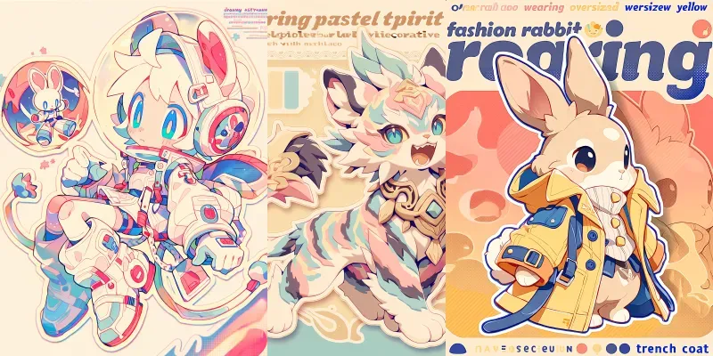Designer Toy Stickers For Pods generated by undefined