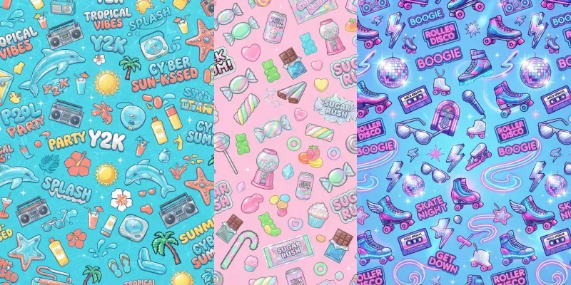Y2k Seamless Pattern Generator