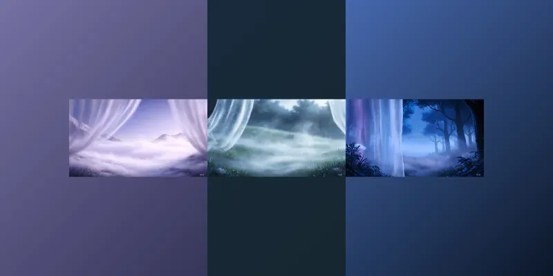 Mist Curtains Unfolding Cute Animals generated by undefined