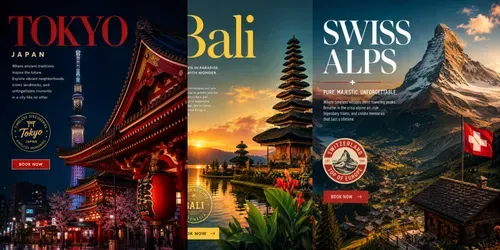 Commercial Luxury Travel Poster Creators generated by chatgpt-image