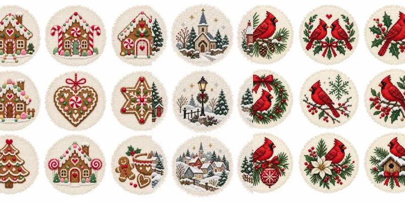 Christmas Cross Stitch Art Sets
