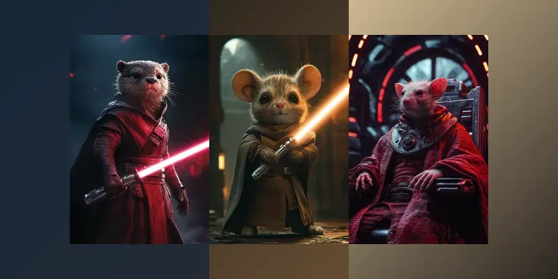 Star Wars Animal Portraits generated by undefined