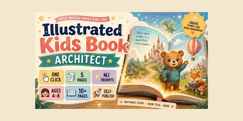Illustrated Kids Book Architect generated by undefined
