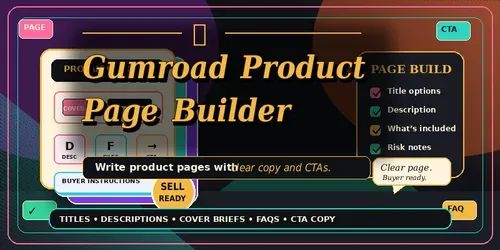 Gumroad Product Page Builder generated by chatgpt-skill