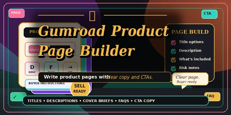 Gumroad Product Page Builder generated by undefined