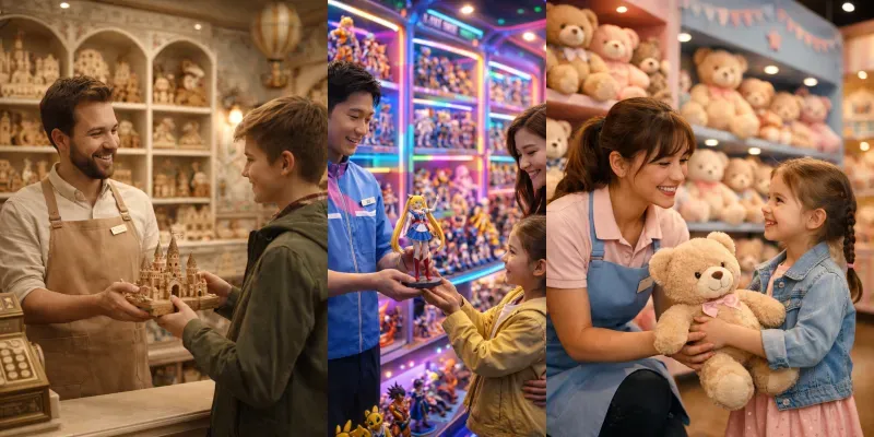 Cinematic Ultrarealistic Toy Shops generated by undefined