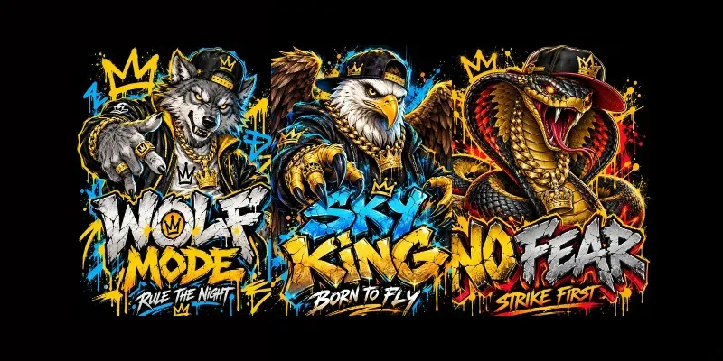 Graffiti Street Animal Posters