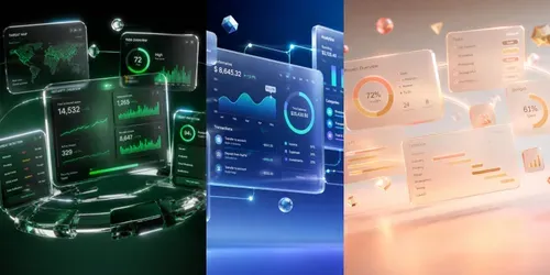 Glass Dashboard Saas Heroes generated by leonardo