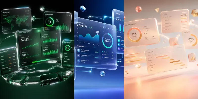 Glass Dashboard Saas Heroes generated by undefined