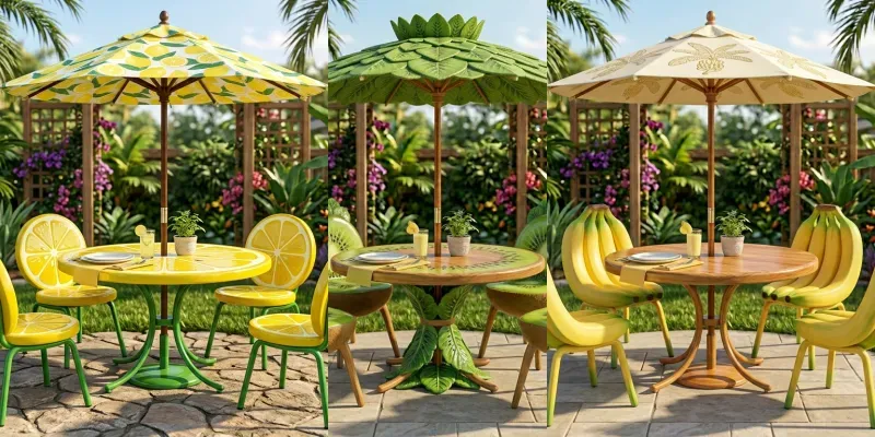 Whimsical Fruitinspired Furniture generated by undefined