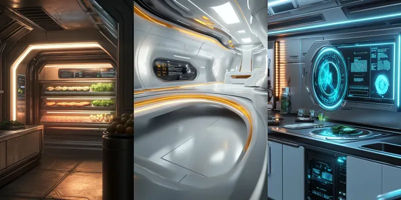 Futuristic Kitchens generated by undefined
