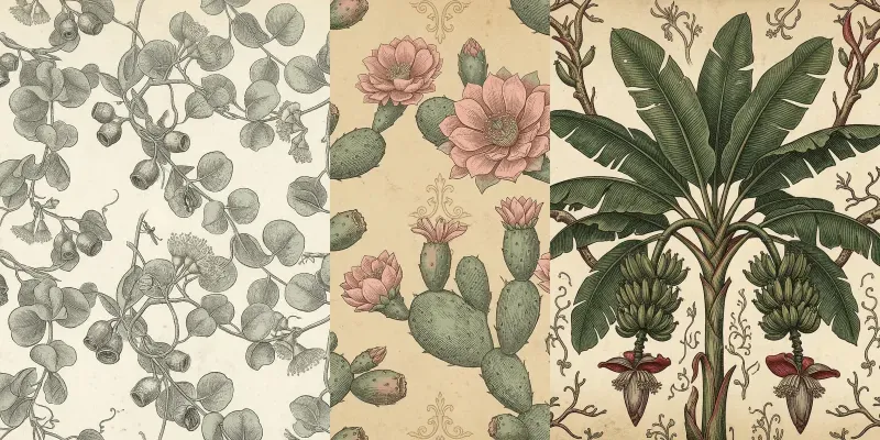 Victorian Botanical Pattern Generator generated by undefined