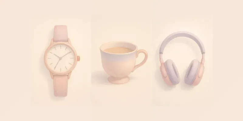Pastel Aesthetic Object Illustrations generated by undefined