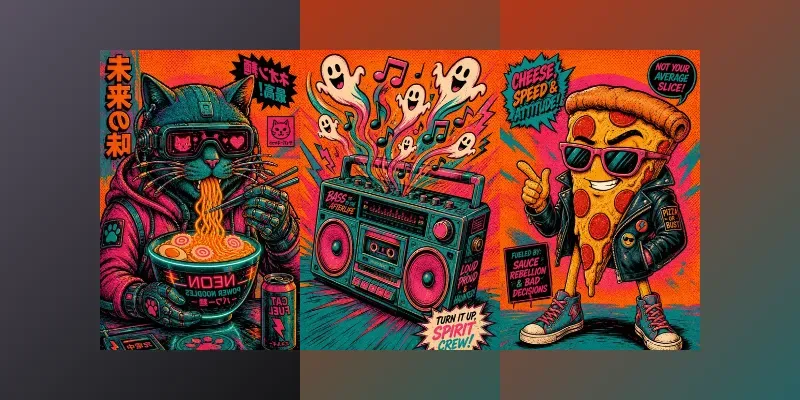 Vibrant Cartoonish Pop Art generated by undefined