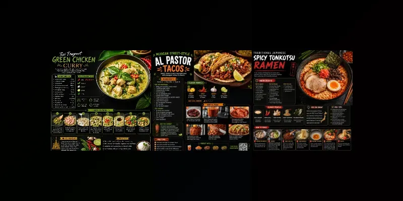 Culinary Recipe Infographic Pro generated by undefined