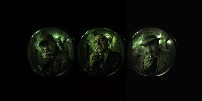 Peephole Surveillance Portraits generated by undefined