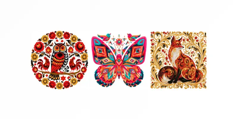 Folk Art Illustration Generator