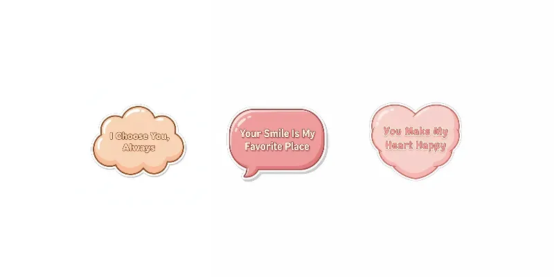 Kawaii Love Notes And Message Bubbles generated by undefined