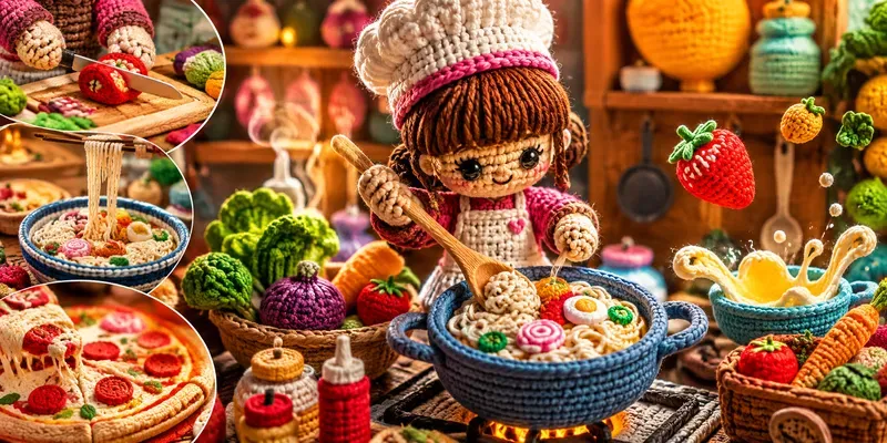 Crochet Cooking ASMRs generated by undefined