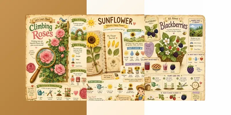 Botanical Educational Activity Pages generated by undefined