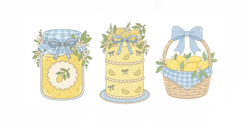 Lemon Cottagecore Clipart generated by undefined