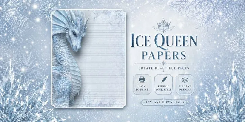 Ice Witch Queen Plain Papers generated by undefined