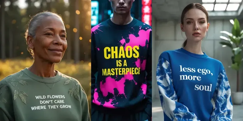 Pro Typography Realistic Apparel generated by undefined