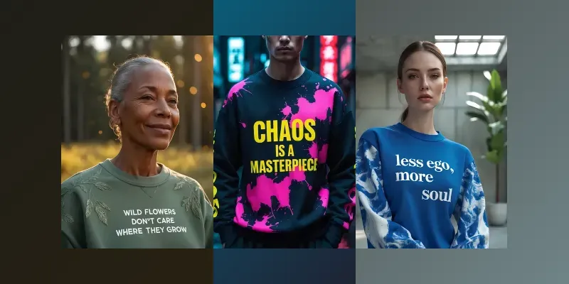 Pro Typography Realistic Apparel generated by undefined