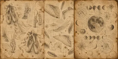Junk Journal Antique Artist Sketchbooks generated by chatgpt-image