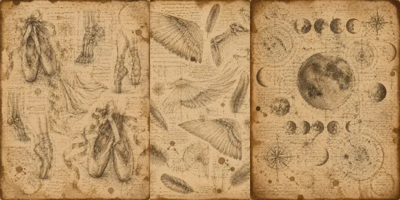 Junk Journal Antique Artist Sketchbooks generated by undefined