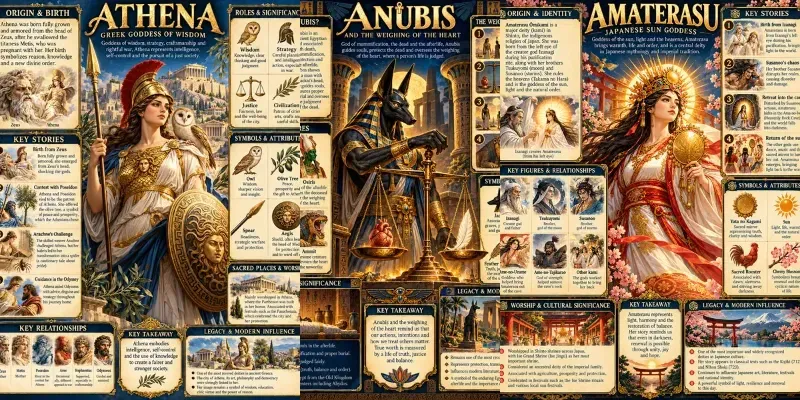 Mythology Legends Infographic Atlas Plus