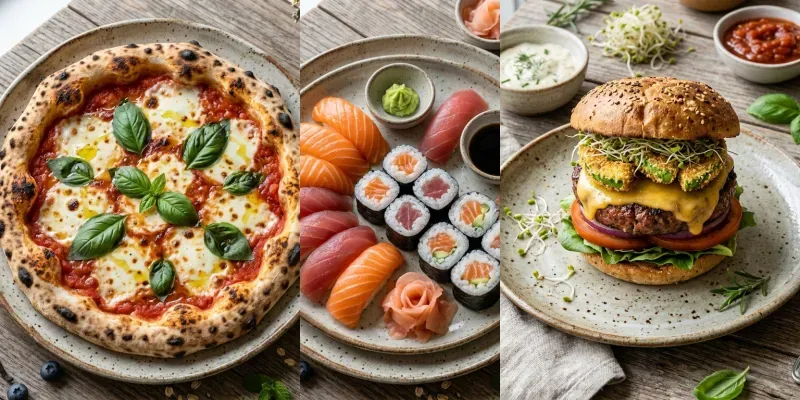 Menu Food Photo Creator Images generated by undefined