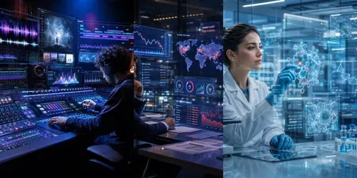 Cinematic Holographic Workspace Concepts generated by chatgpt-image