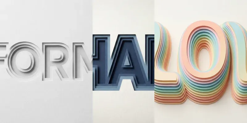 Paper Cut Depth Logo Generator generated by undefined