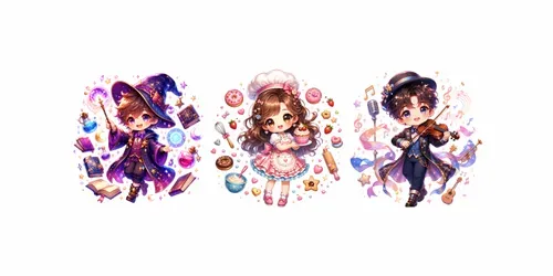 Cute Chibi School Dreams generated by chatgpt-image