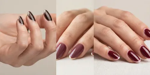 Minimalist Solid Color Nail Art generated by gemini-image