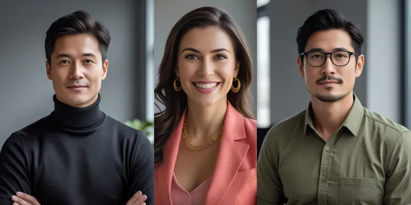 Professional LinkedIn Headshots generated by undefined