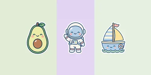 Minimal Kawaii Sticker Generator Premis generated by chatgpt-image