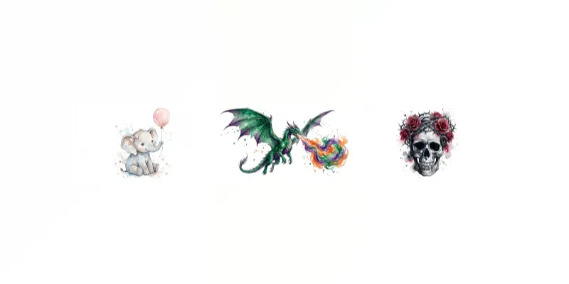 Premium Watercolor Clipart generated by undefined