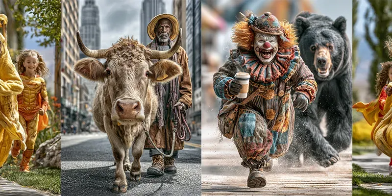 Humorous Cinematic Lifestyle Photography generated by undefined