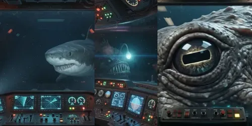 Thalassophobia In The Deep Sea generated by veo