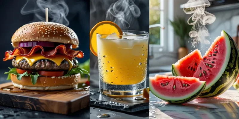 Ultrarealistic Commercial Food Drinks generated by undefined